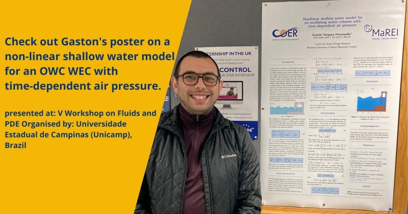 New poster: Nonlinear shallow water model for an oscillating water column with time-dependent air pressure