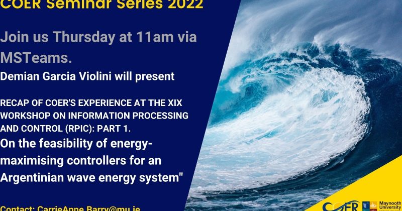 COER Seminar Series 2022
